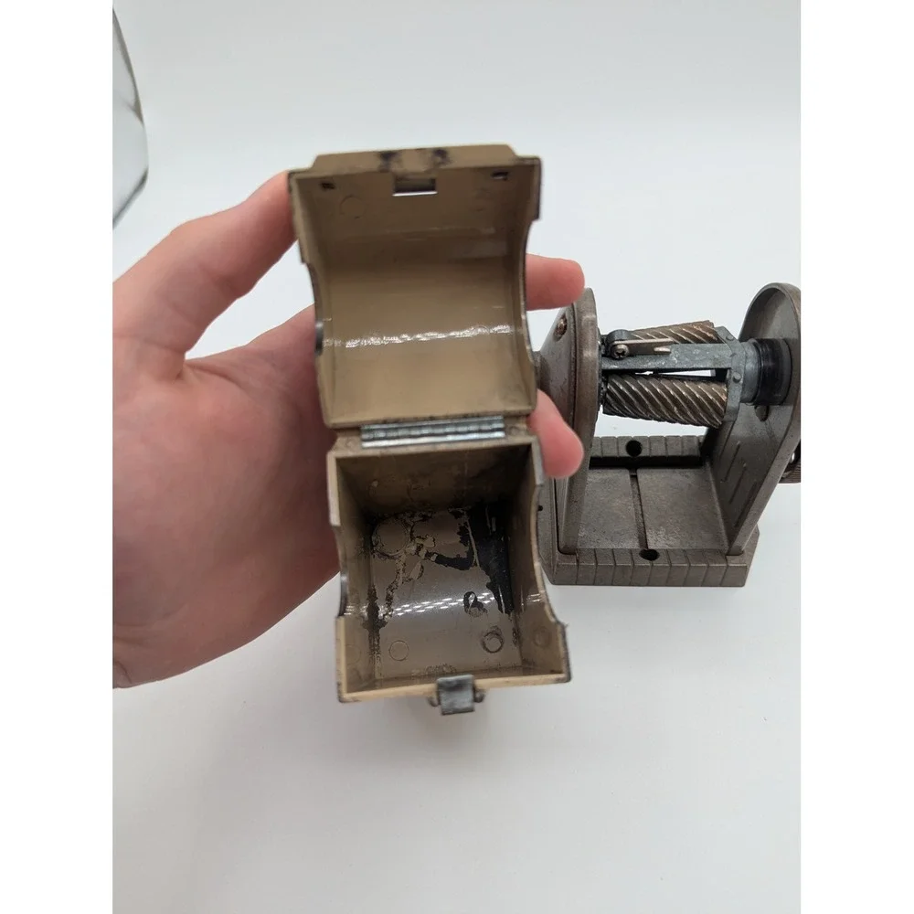 Vintage Berol Apsco Dexter Super 10 Manual Pencil Sharpener Industrial Tan Brown